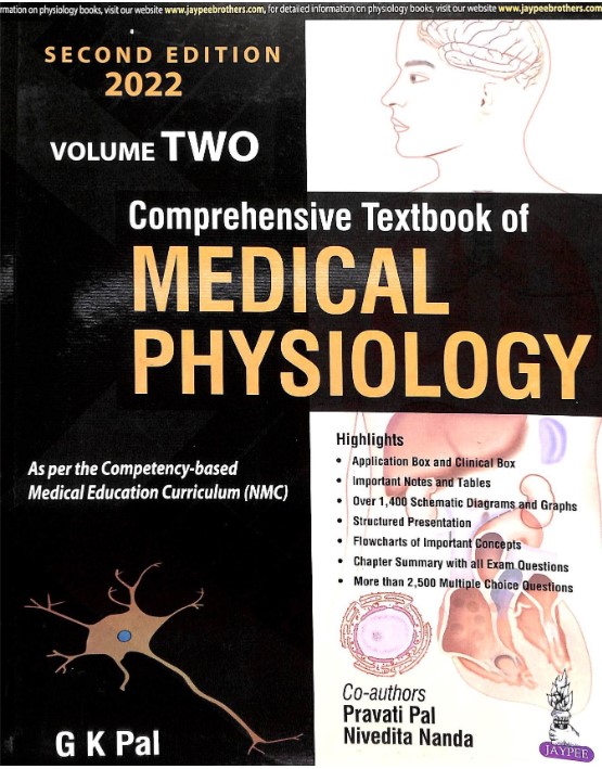 Gk Pal Comprehensive Textbook Of Medical Physiology Set Of 2 Volumes | 2nd Edition